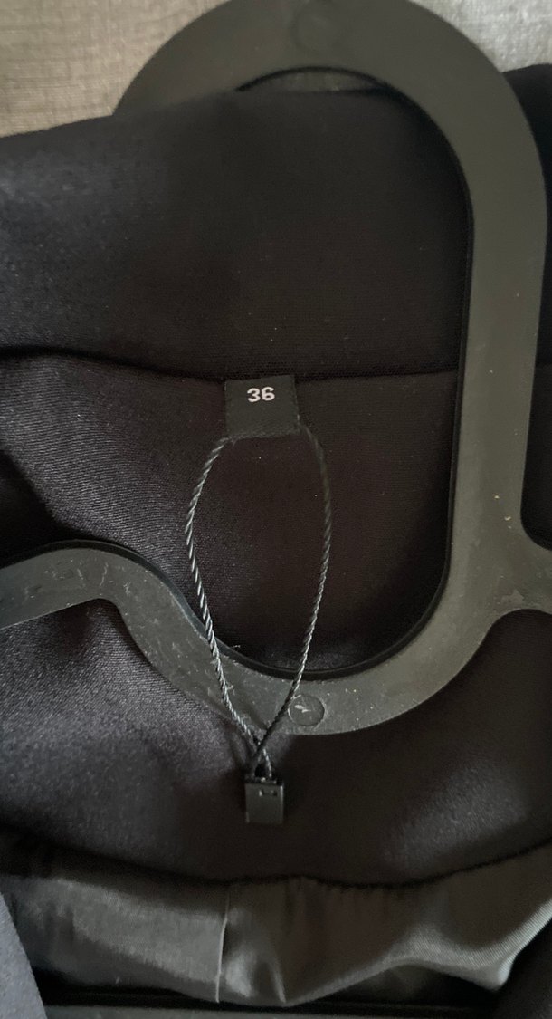 Siyah Düğmeli Midi Kadın Blazer - Görsel 3