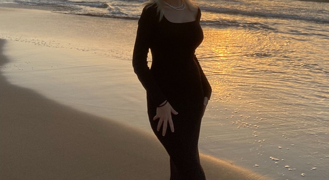 Uzun Siyah  Kadın Elbise - Görsel 3