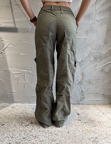 xs Beden Bdg y2k haki kargo pantolon