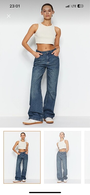 Wide leg jean
