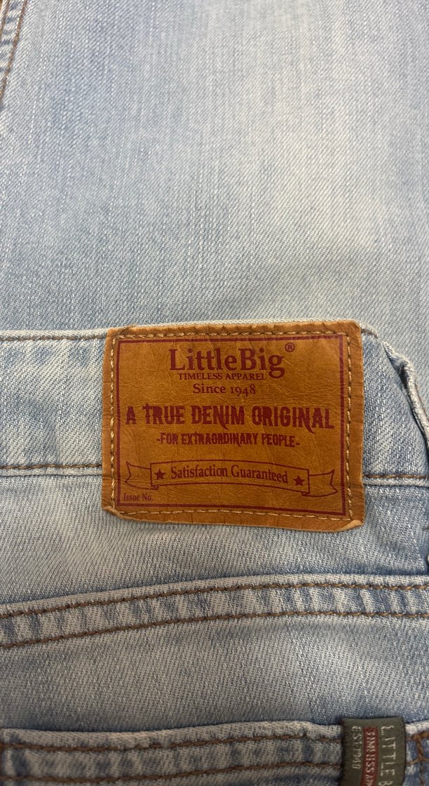 Kadın Mavi Bol Kesim Midi Kot Pantolon - Görsel 4