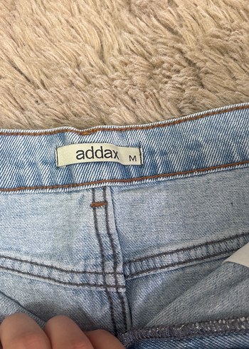 Tüylü Detaylı Denim Mini Etek - Görsel 2