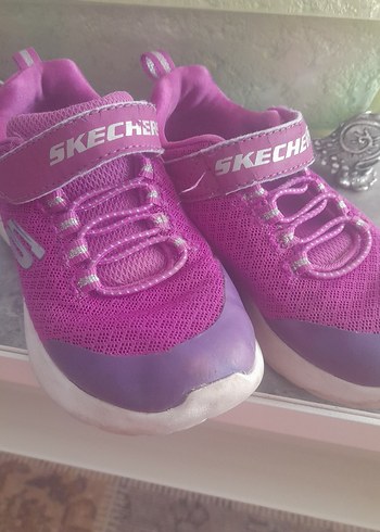 Kız Çocuk Mor Skechers Spor Ayakkabı