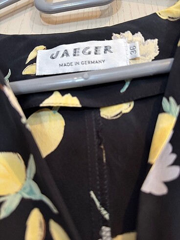 36 Beden çeşitli Renk JAEGER-MADE IN GERMANY VINTAGE İPEK BLUZ