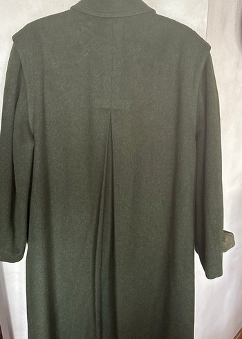 AVUSTURYA-HUBERTUS LODEN- Düğmeli Gri Midi Yün Hamile Kabanı - Görsel 4