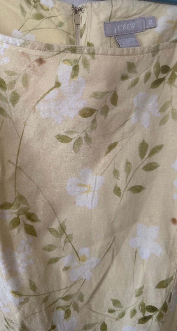 J.CREW ÇİÇEK DESENLİ KETEN ELBİSE - Görsel 3