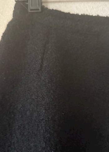 Vintage-FRANSIZ 80 Siyah Mini %100 YÜN  Kalem Etek - Görsel 2