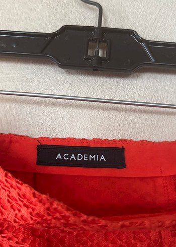 ACADEMİA- Kırmızı Drapeli Uzun Kadın Etek - Görsel 2