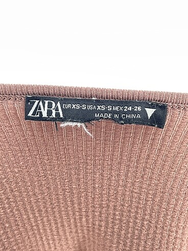 xs Beden kahverengi Renk Zara Mini Üst %70 İndirimli.