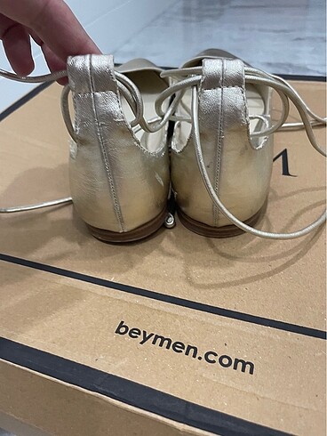 39 Beden altın Renk Zara Gold babet