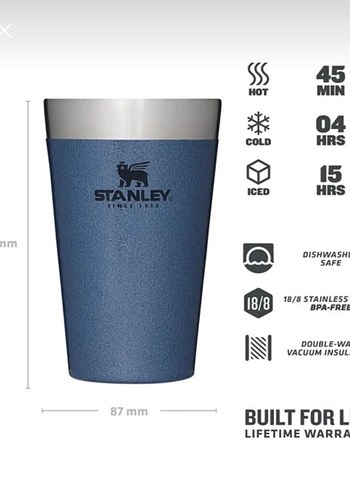SATILDIStanley Mavi Termos Bardak 0.47L SATILDI - Görsel 5