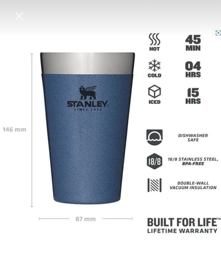 SATILDIStanley Mavi Termos Bardak 0.47L SATILDI - Görsel 5