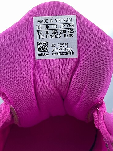 36,5 Beden pembe Renk Adidas Spor Ayakkabı %70 İndirimli.