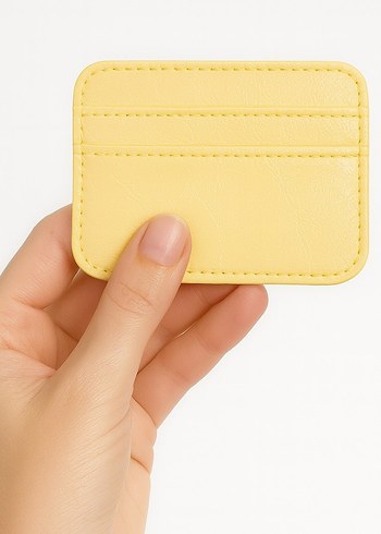 Yeşil Deri Kadın Cüzdanı Velcro Kapaklı - Görsel 4