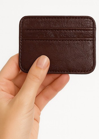 Yeşil Deri Kadın Cüzdanı Velcro Kapaklı - Görsel 7