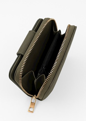 Kadın Hakiki Deri Fermuarlı Cüzdan - Görsel 3