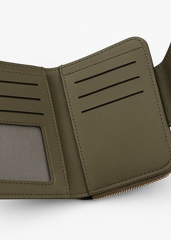 Kadın Hakiki Deri Fermuarlı Cüzdan - Görsel 4