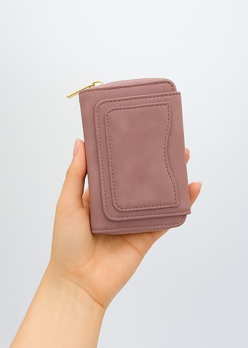 Bej Deri Fermuarlı Kadın Cüzdan - Görsel 5