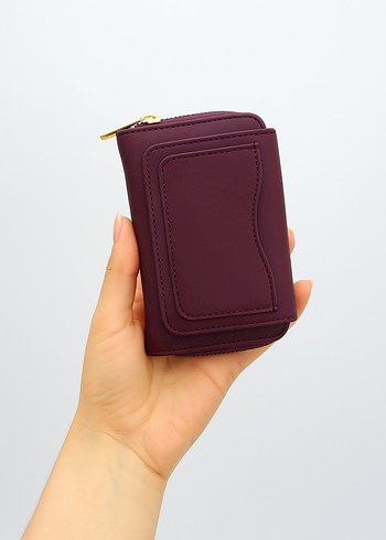 Bej Deri Fermuarlı Kadın Cüzdan - Görsel 7