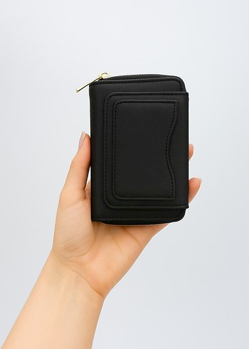 Bej Deri Fermuarlı Kadın Cüzdan - Görsel 6