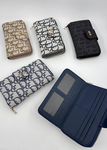 Gri Deri Fermuarlı Kadın Portföy Cüzdan - Görsel 5