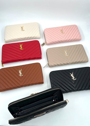 Gri Deri Fermuarlı Kadın Portföy Cüzdan - Görsel 2