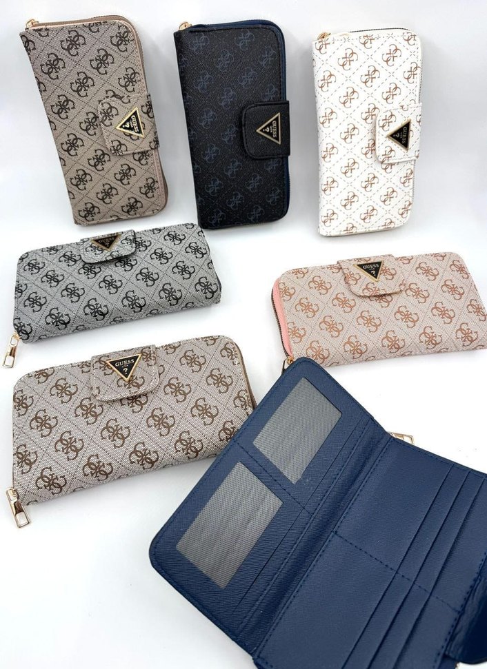 Gri Deri Fermuarlı Kadın Portföy Cüzdan - Görsel 3