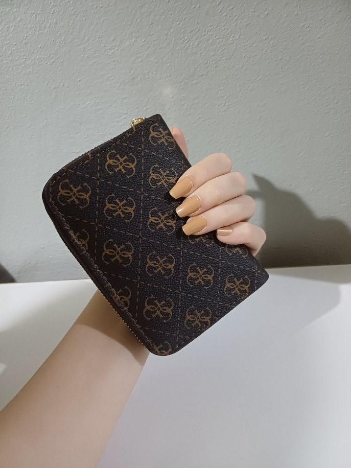 Guess Kahverengi Deri Fermuarlı Cüzdan - Görsel 2