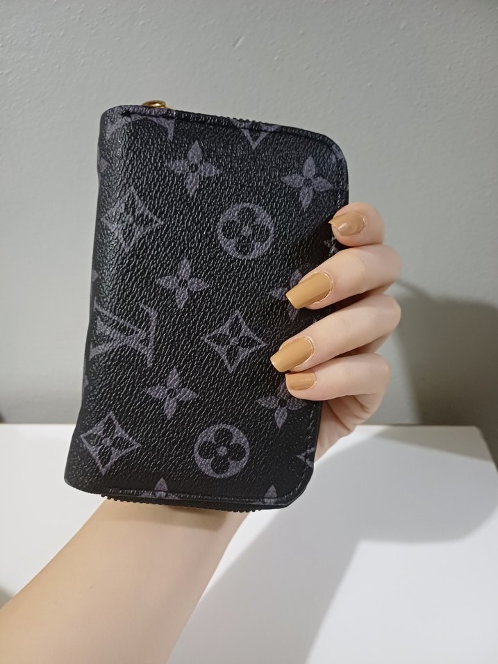 Deri Kadın Fermuarlı Cüzdan Siyah - Görsel 2