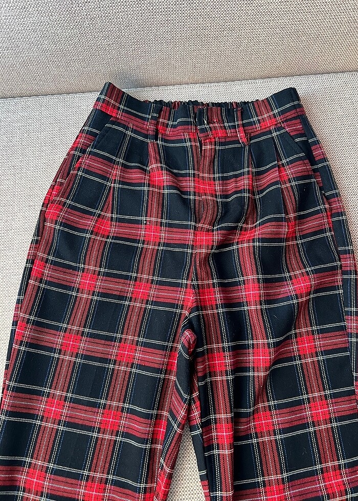 Bershka Ekoseli y2k Jogger Pantolon - Görsel 3