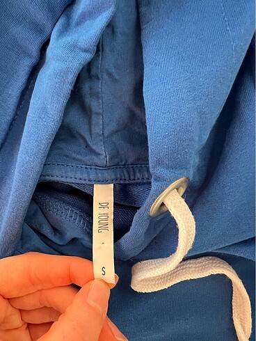 Defacto DeFacto Mavi Kapüşonlu Sweatshirt