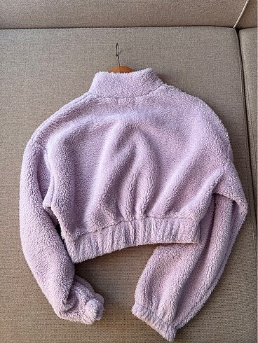 Bershka Bershka Crop Polar Lila Kazak