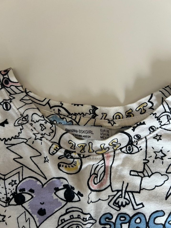 Bershka Çok Renkli Baskılı Tişört - Görsel 2