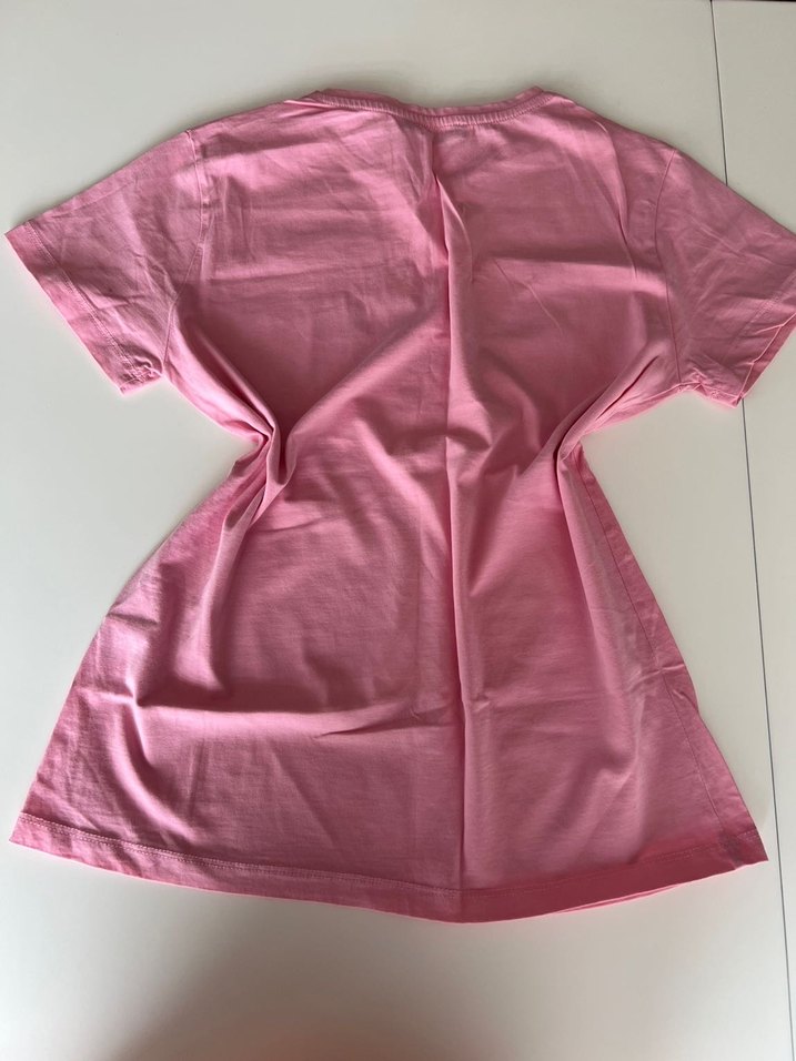 Trendyol Milla Pembe Kısa Kollu Yazılı Tişört - Görsel 4