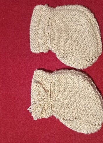 0,1 yaş el örgüsü patik - Görsel 2