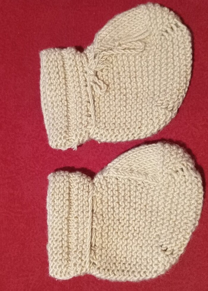 0,1 yaş el örgüsü patik  - Görsel 4