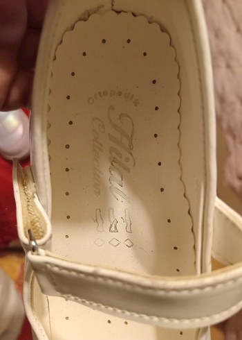 27 numara Beyaz Tokalı Babet Ayakkabı - Görsel 10