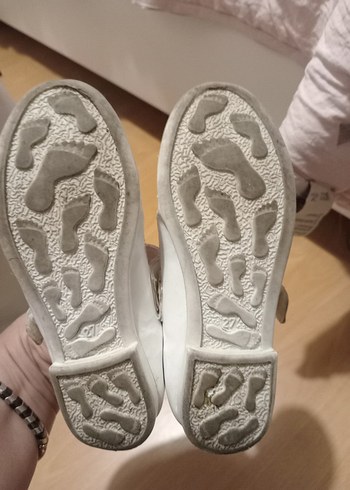 27 numara Beyaz Tokalı Babet Ayakkabı - Görsel 11