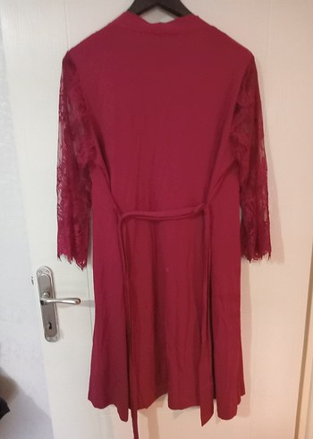 Suwen 40/42 beden Bordo renk sabahlık - Görsel 16