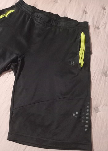 Exuma S beden Siyah Fermuarlı Spor Erkek Şort - Görsel 3