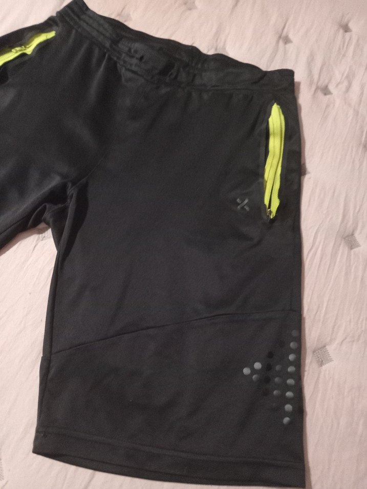 Exuma S beden Siyah Fermuarlı Spor Erkek Şort - Görsel 3