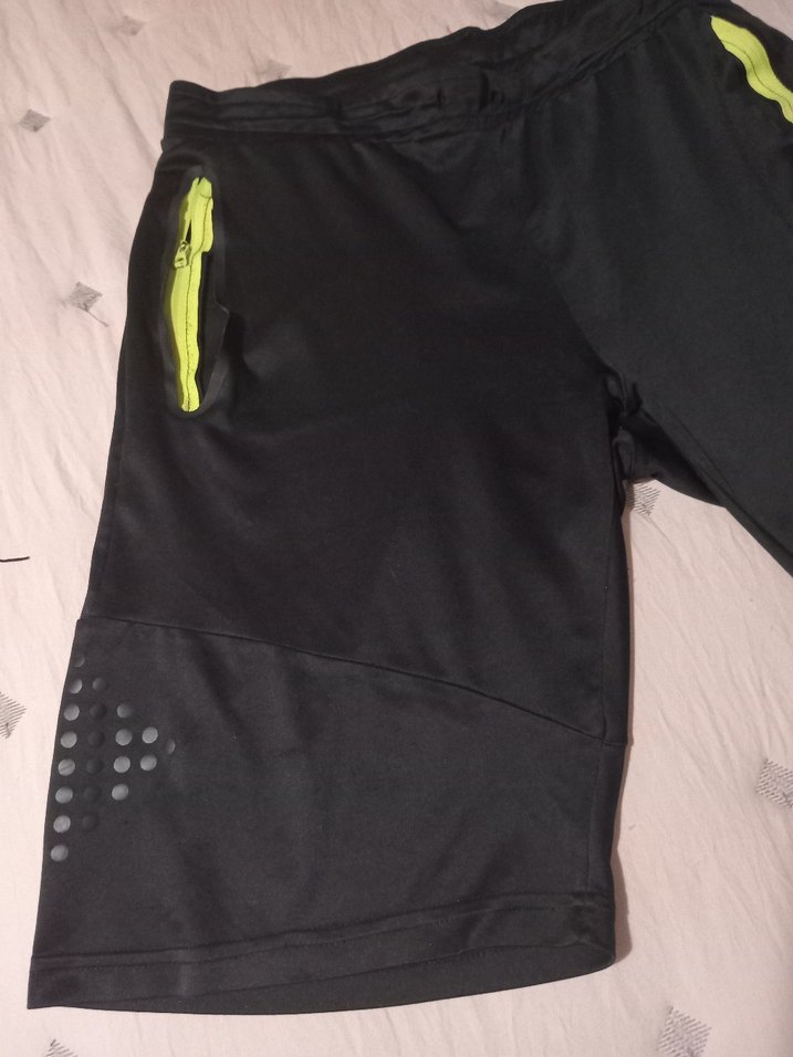 Exuma S beden Siyah Fermuarlı Spor Erkek Şort - Görsel 4