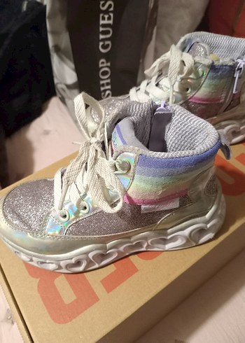 Skechers 27 numara, Işıklı Kalpli çok şık  Spor bot - Görsel 12