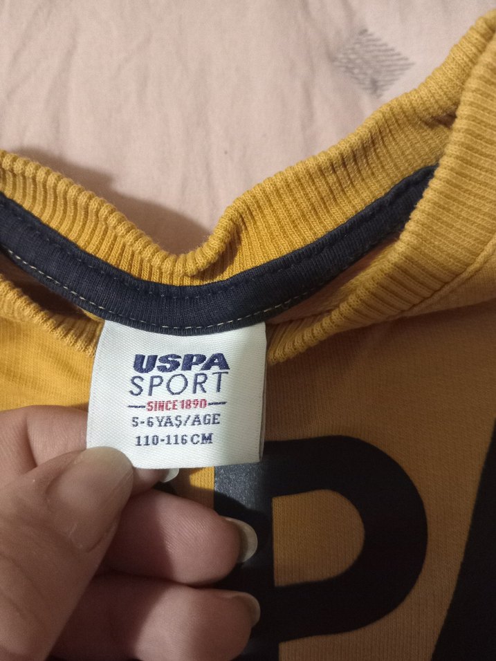U.S.Polo assn orijinal 5,6 yaş sweatshirt - Görsel 5