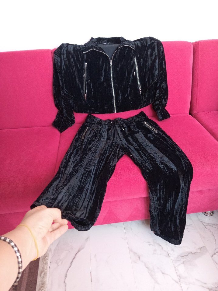 Zara orjinal Kadife takım - Görsel 2