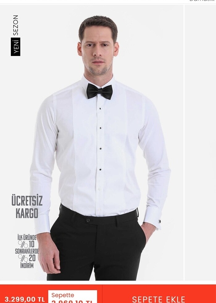 Hatemoğlu damatlık gömleği - Görsel 2