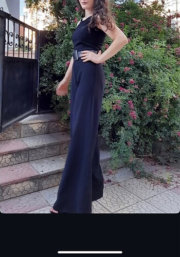 Siyah abiye tulum - Görsel 6