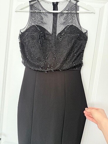 Siyah balık abiye - Görsel 2