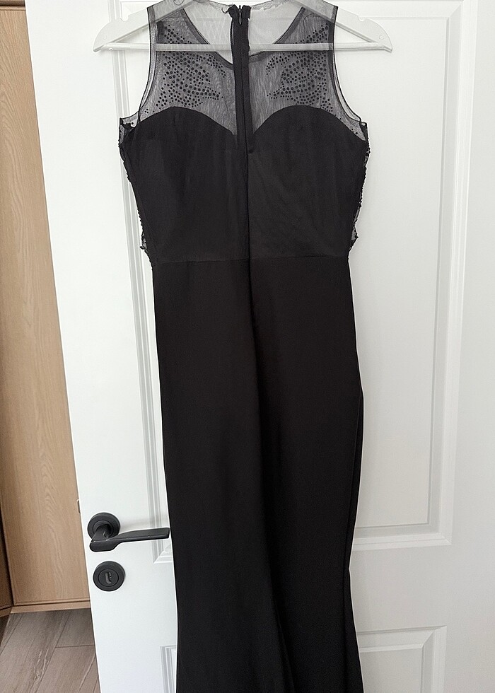 Siyah balık abiye - Görsel 5