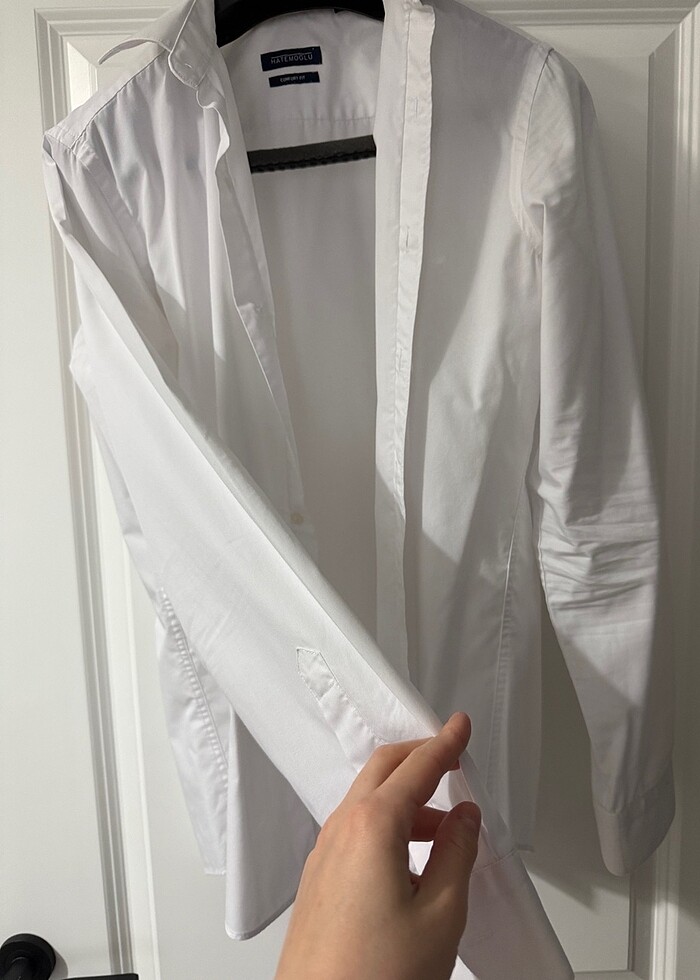 Hatemoğlu beyaz gömlek - Görsel 3